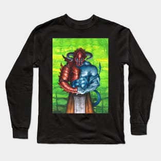 Warrior demon - fanasy art - monster art Long Sleeve T-Shirt